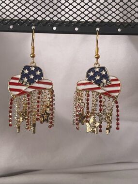 American Cowgirl Hat Earrings